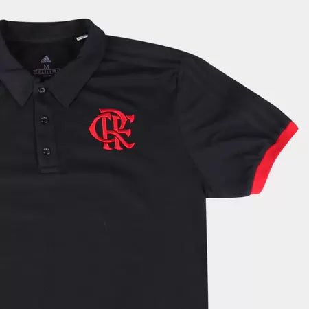 Camisa Flamengo Polo Preta 21/22 - Adidas Torcedor Masculina