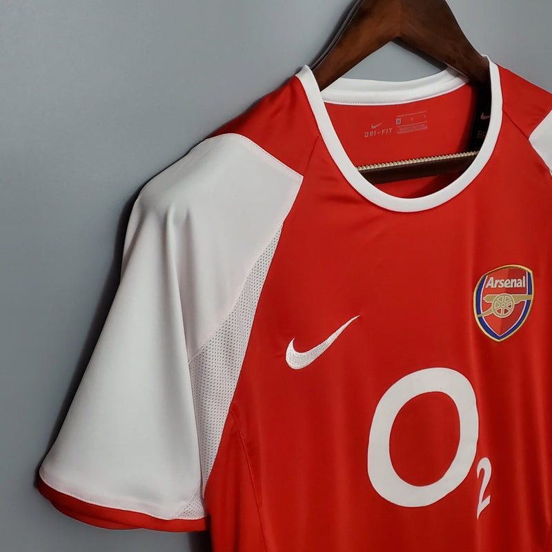 Camisa Arsenal Titular 02/04 - Versão Retro